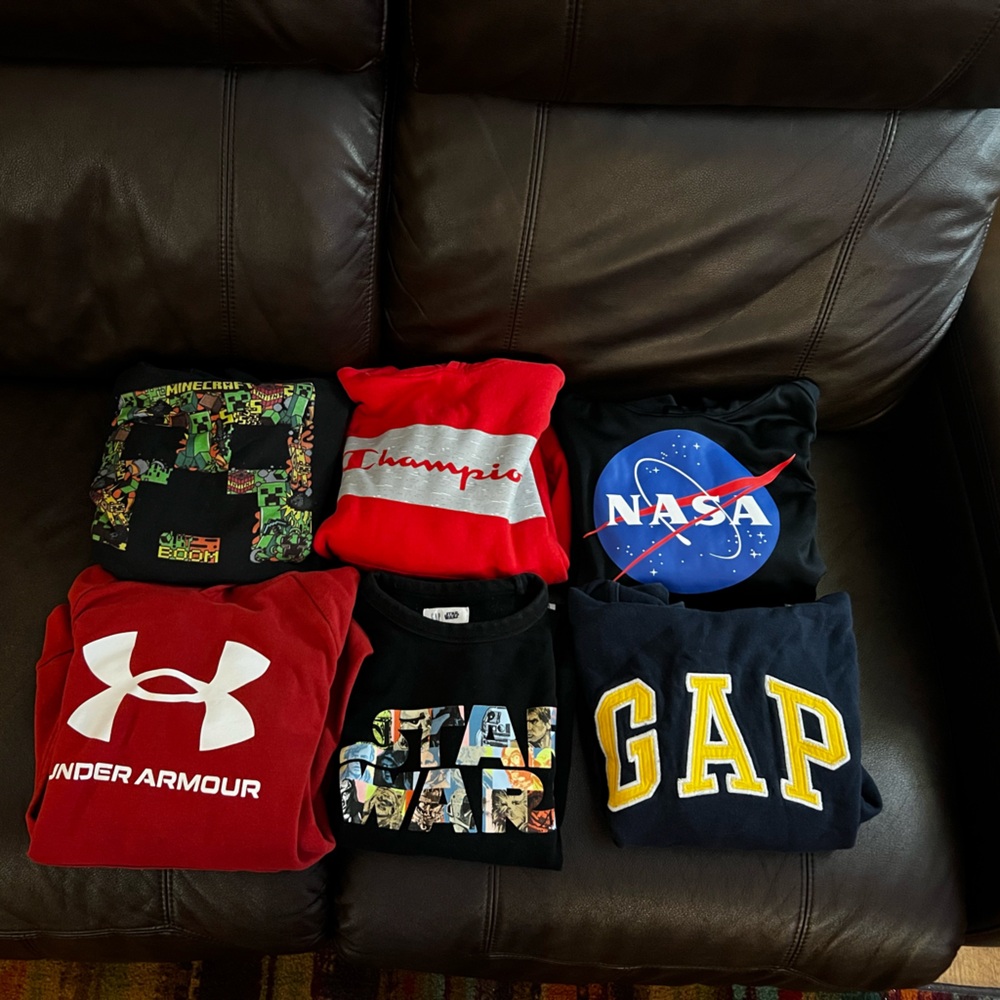 6 Kids Name Brand Hoodies